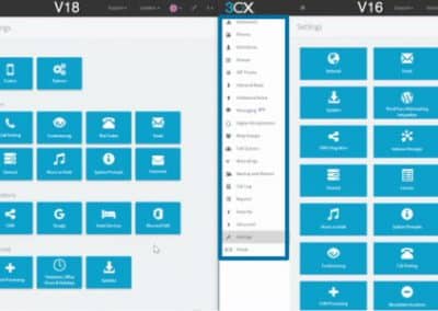 3CX v18: Management Console new features and changes.