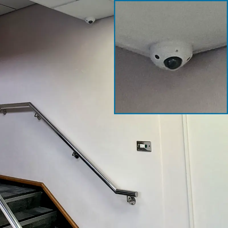 CCTV Internal Dpme Camera Staircase