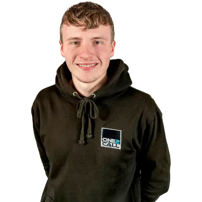 One2Call_Team_JH_400tr_webP Smiling member of the One2Call team